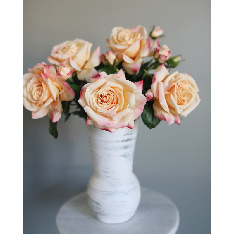 Real Touch Prestige Soft Yellow Rose 22", Yellow