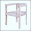 Chaises d'appoint classiques et traditionnelles (2 pièces) en noyer massif avec assises en similicuir brun foncé pour salle à manger formelle