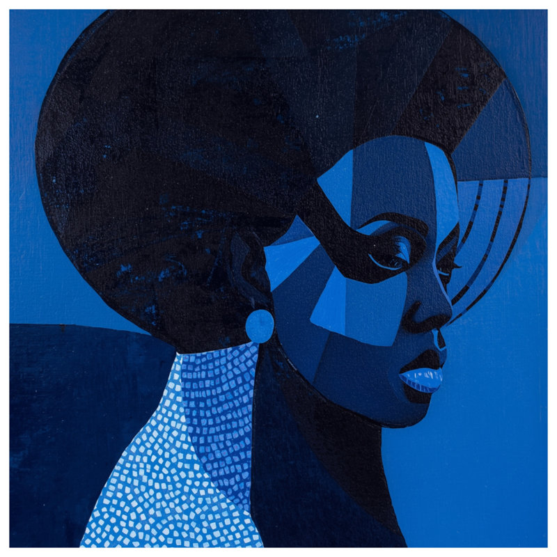 Rideaux de douche Blue Portrait, L 70 po x H 93 po