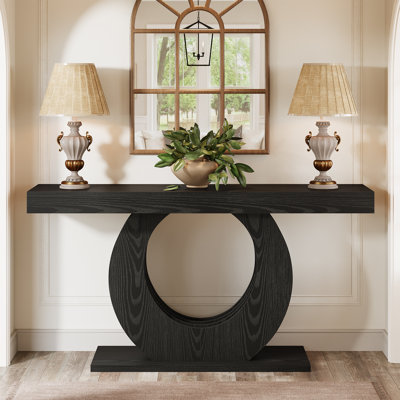 63-Inch Wood Console Sofa Table