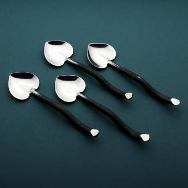 Shirleyan Design Burnt Black Pastry Fork 4 PCS. Set 17 Stories