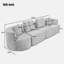 Canapé modulaire modulaire 137,8 po
