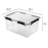 Sterilite 80Qt Gasket Box, Stackable Storage Container with Lids, Black, 12 Pack