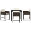 Vidaxl Garden Dining Set 5 Pcs Poly Rattan-117955465-117955466