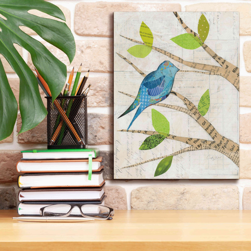 «Birds in Spring I» par Courtney Prahl, estampe numérique sur toile, H 16 po x l 12 po x P 0,75 po
