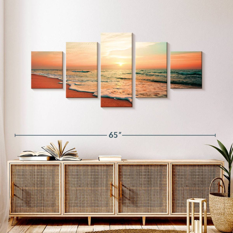 Lever de soleil en azaline thaïlandaise, H 24 po x l 55 po