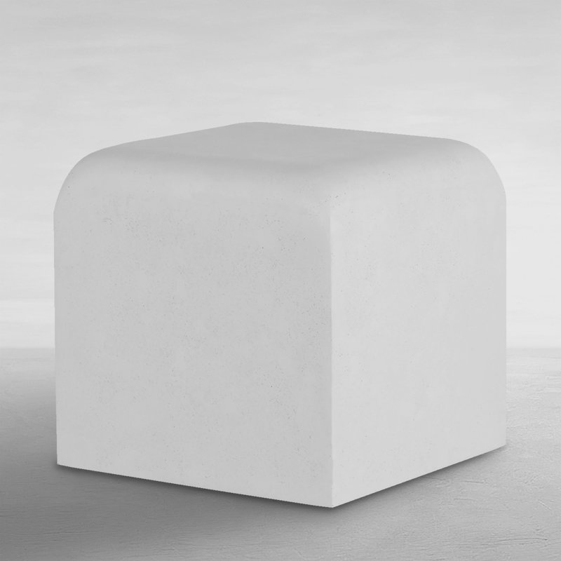Faux Stone Decorative Stool, Natural Stone
