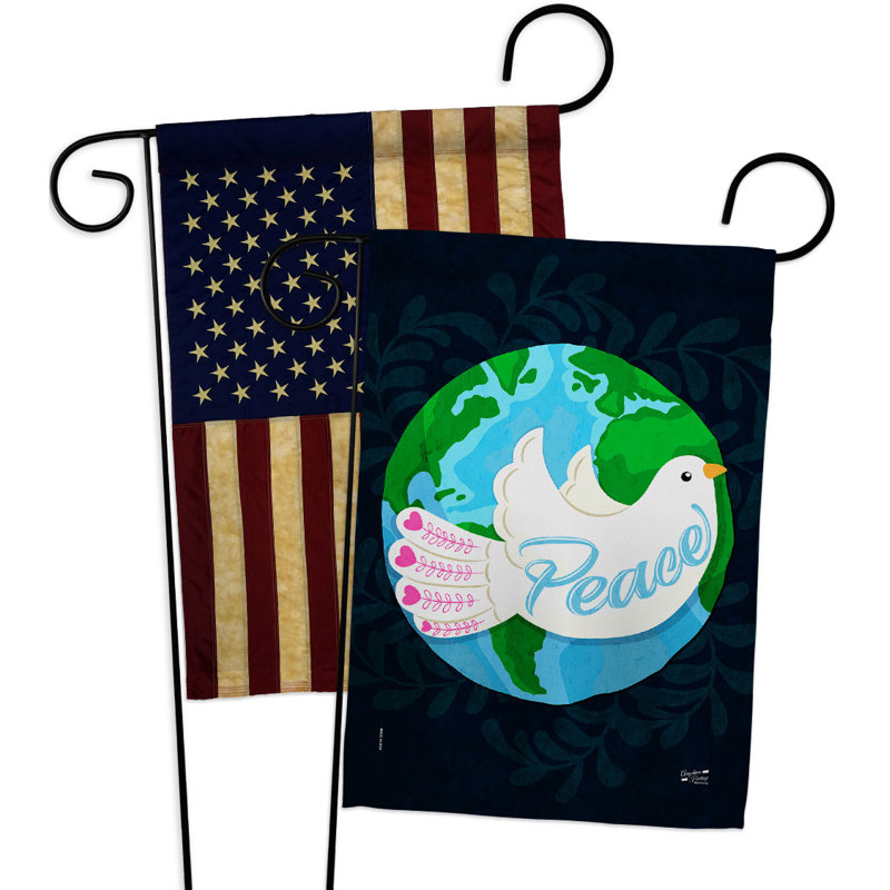 Drapeau de jardin en polyester / mélange 18,5 po x 13 po