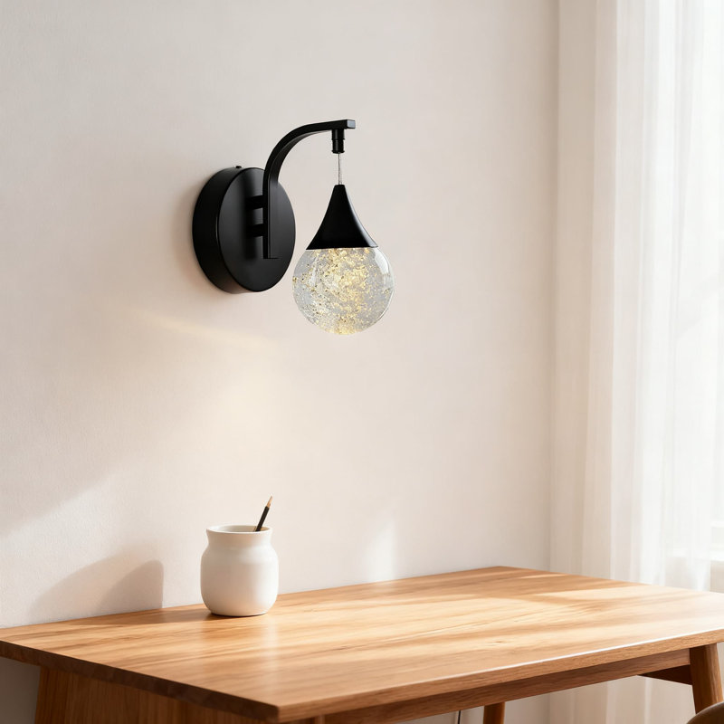 Applique murale moderne à bulles DEL avec lumière blanche chaude à intensité variable, luminaire écoénergétique de 5 W pour la chambre à coucher, le salon et le couloir