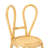 Natural Woven Kids Chair - Bunny Ear Backrest & Round Seat - Eco-Friendly Rattan Toddler Chair For Ages 2-7 (Natural Finish)