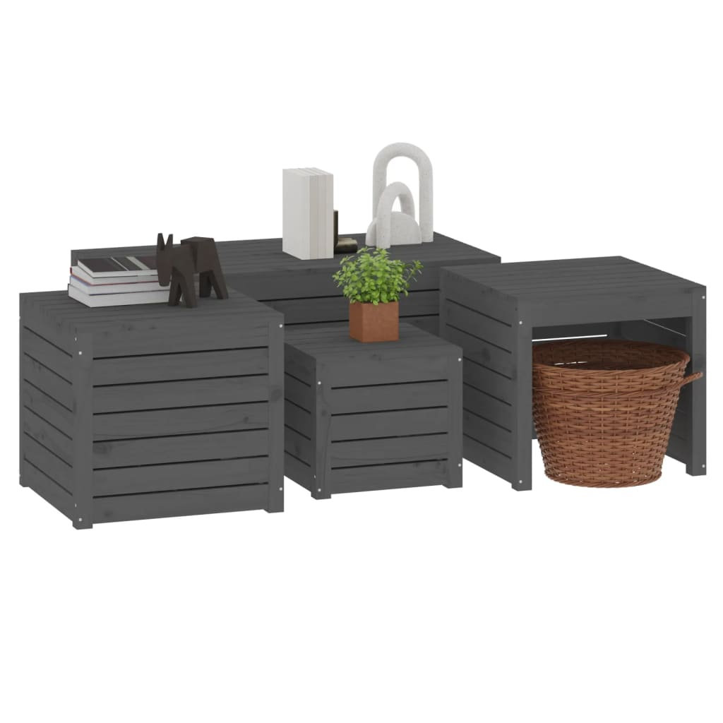 Lark Manor Magdalen 50.5cm W Pine Solid Wood Lockable Deck Box