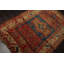 Tapis rose kazak traditionnel en laine noué à la main 4 pi 2 po x 6 pi 2 po
