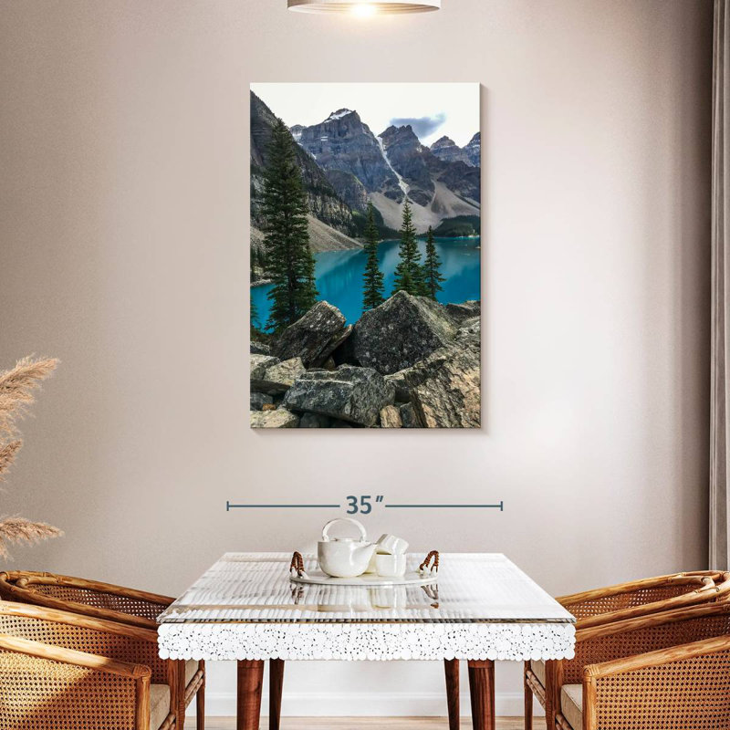 Lac Alvord à Banff, H 45 po x l 30 po