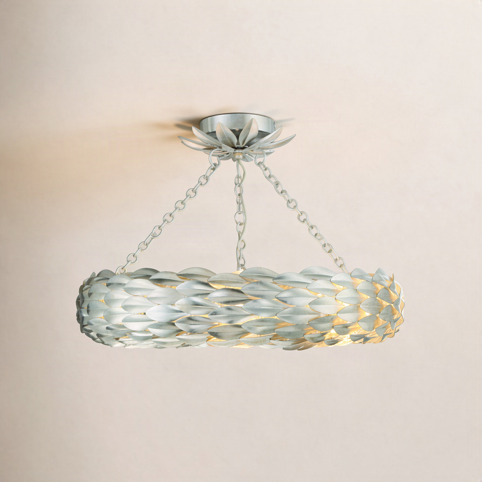 Adelynn 8-Light Chandelier, 13.5" H x 24"W x 24"D, Antique Silver