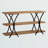 Alexandro Unfinished Console Table, Natural Brown/Black 32.00'' H X 58.80'' W X 15.75'' D
