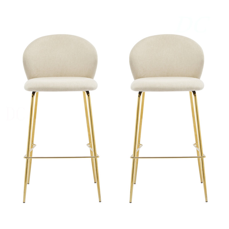 Tabouret de bar d'intérieur rembourré Kira
