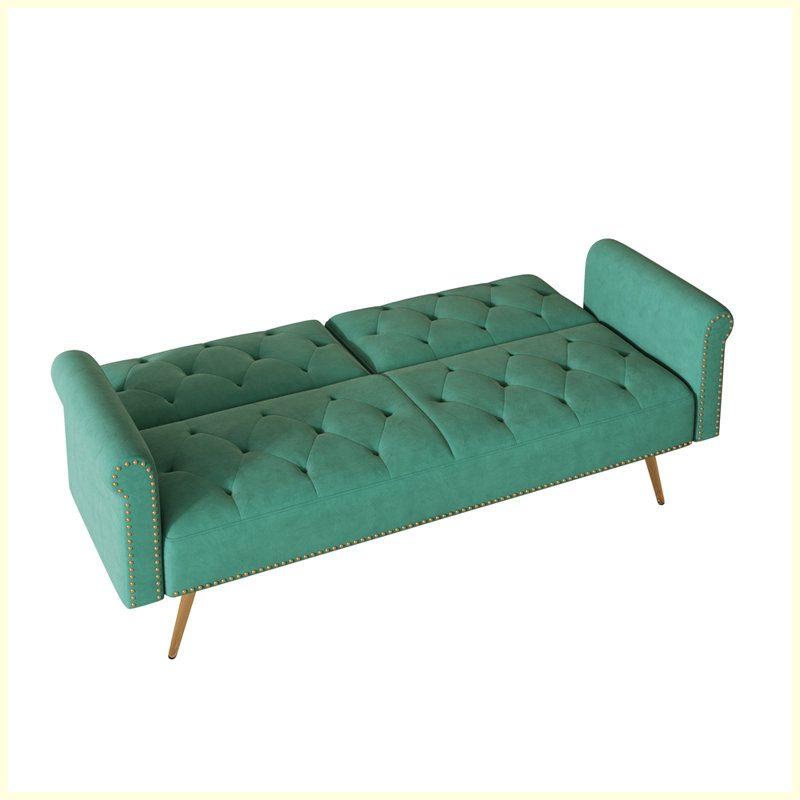 Canapé moderne avec clou pour salon, Vert