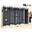 Armoire-penderie 74,8 "x H 90,6" avec housse à fermeture à glissière, support à vêtements avec tringle réglable, tablettes et rangement inférieur