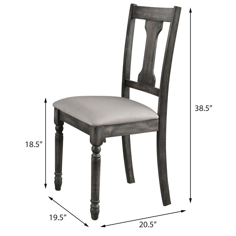 Ensemble de chaises à dossier ouvert (ensemble de 2)