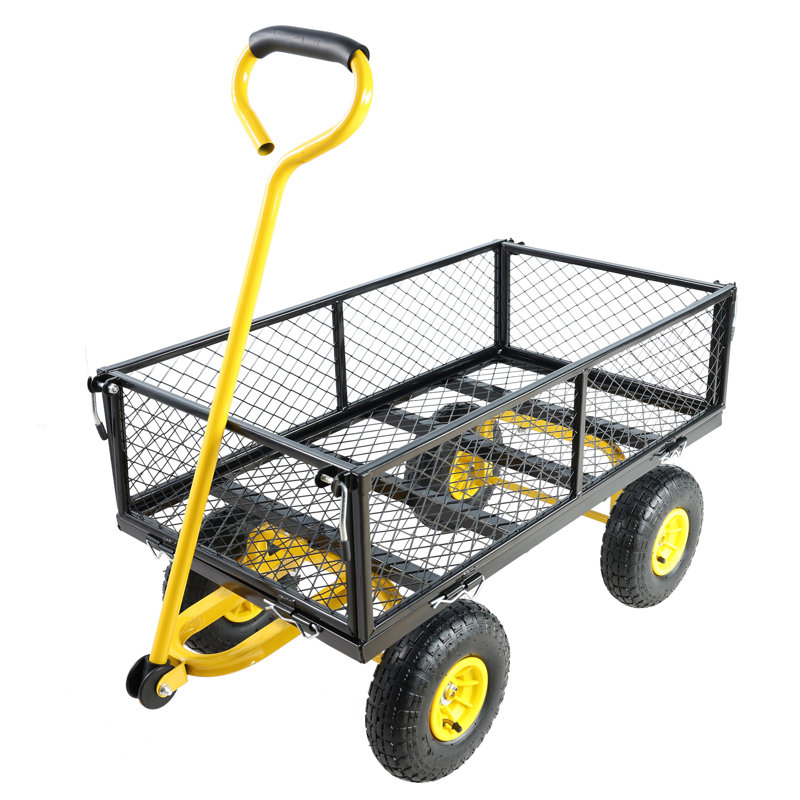 Les chariots de chariot de jardin facilitent le transport du bois de chauffage, H 40,15 po x l 19,48 po x P 40,55 po