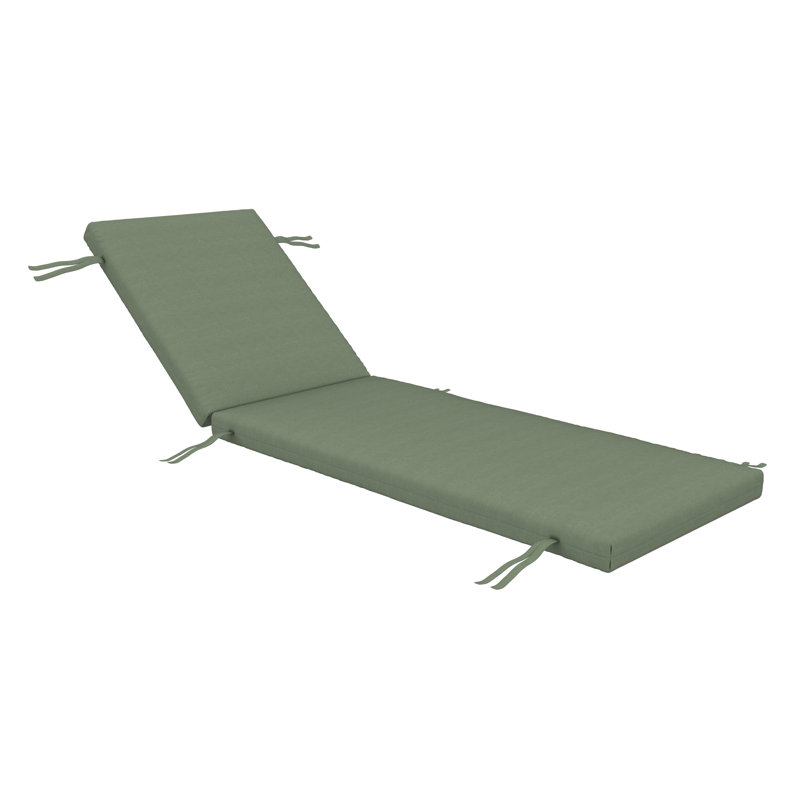 Lani Sunbrella® Outdoor Chaise Lounge Cushion, 24" W x 73" D, Sunbrella Bliss Aloe