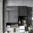 29'' X 28'' Modern Wall Mounted Bathroom Medicine Cabinet, Bathroom Wall Storage Cabinet With Mirror, Over The Toilet Space Saver Cabinet With Towels Bar-741114224