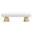 64"L Orange Boucle Upholstered Dining/Bedroom/Entry Bench Ottoman With Wood Legs & 300 LBS Capacity-689085568