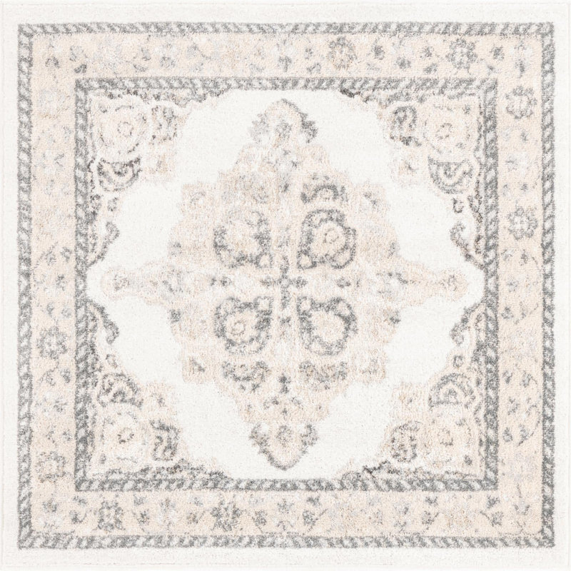 Tapis ivoire Anjelita, Carré 4 pi