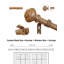 Tringles à rideaux en bois pour fenêtres 72 à 144 pouces, tringles à rideaux robustes de 1 po de longueur, tringle à rideaux réglable Boho, tringle à rideaux décorative simple Farmhouse Rustic