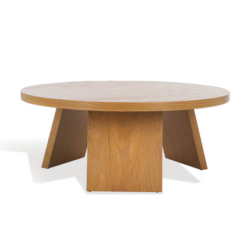 Table basse ronde Mattelynn, Naturel