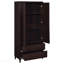 Armoire d'appoint haute 2 tiroirs avec 2 portes