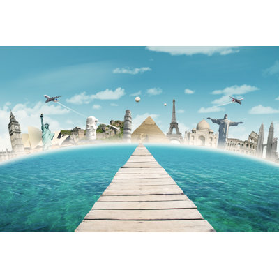Heise World Monuments - Wrapped Canvas Print