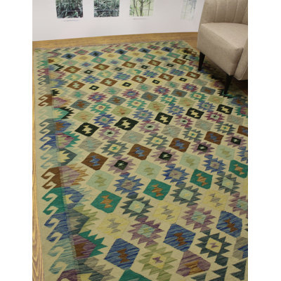 Benge Wool Geometric Indoor Rug