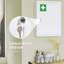Armoire murale de salle de bain et de cuisine 16 po x 21 po, verrouillable, acier à 3 niveaux, blanc, armoire sécurisée avec verrous 16 po x 21 po, pour la cuisine