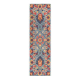 Williamsburg Floral Handmade Tufted Wool Blue/Red Area Rug