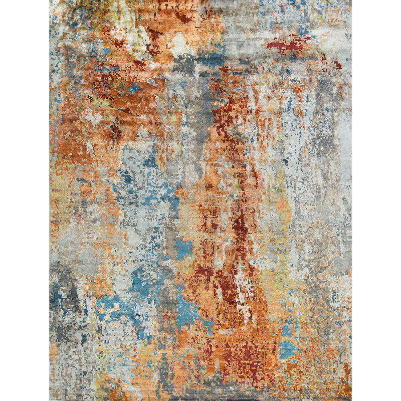 Camouflage Area Rug in Multi-Colored, Rectangle 2' x 3'