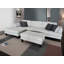 Canapé modulaire en microfibre avec repose-pieds Pritesh-1540828720-1540828727