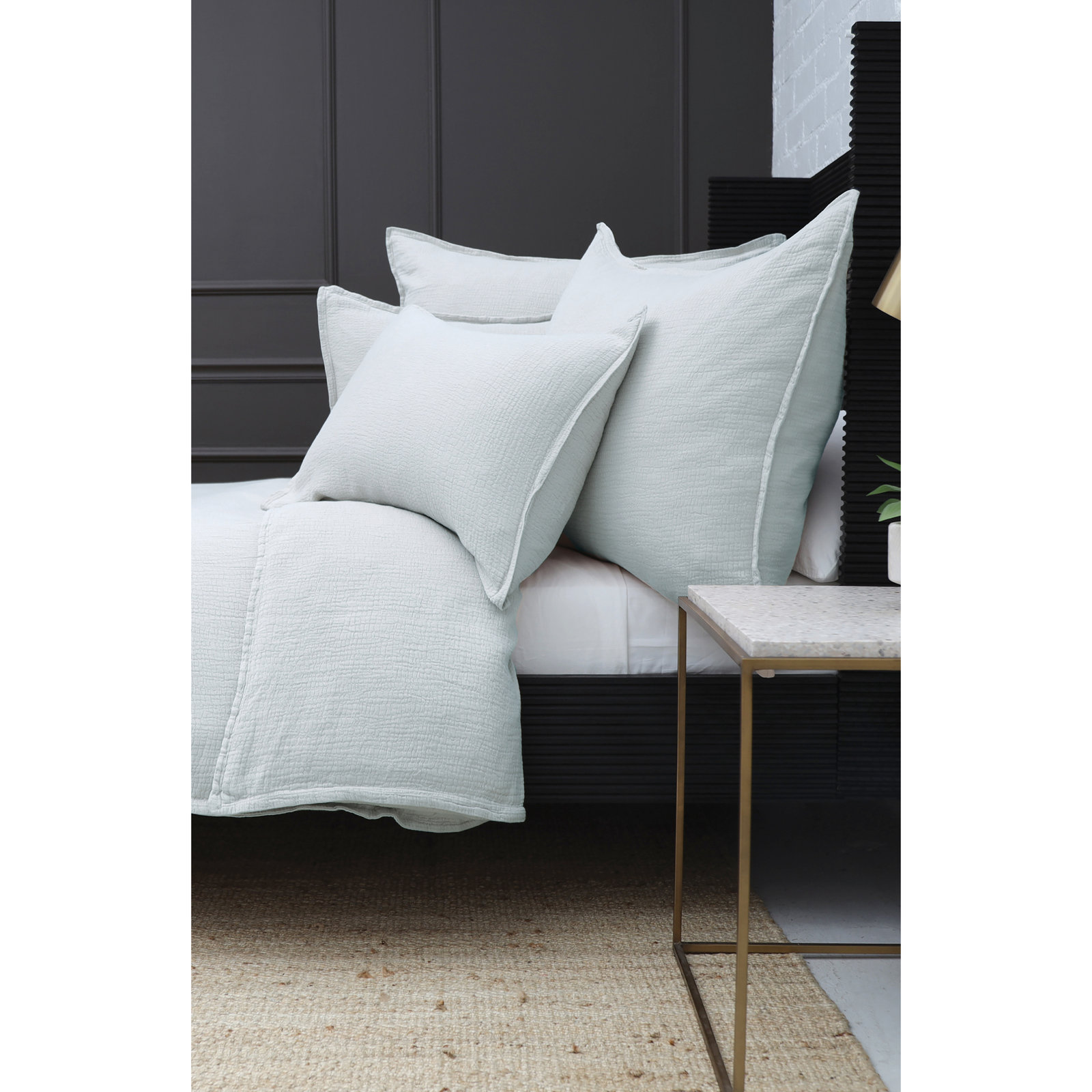 Waverly Cotton Lumbar Throw Pillow, Gray