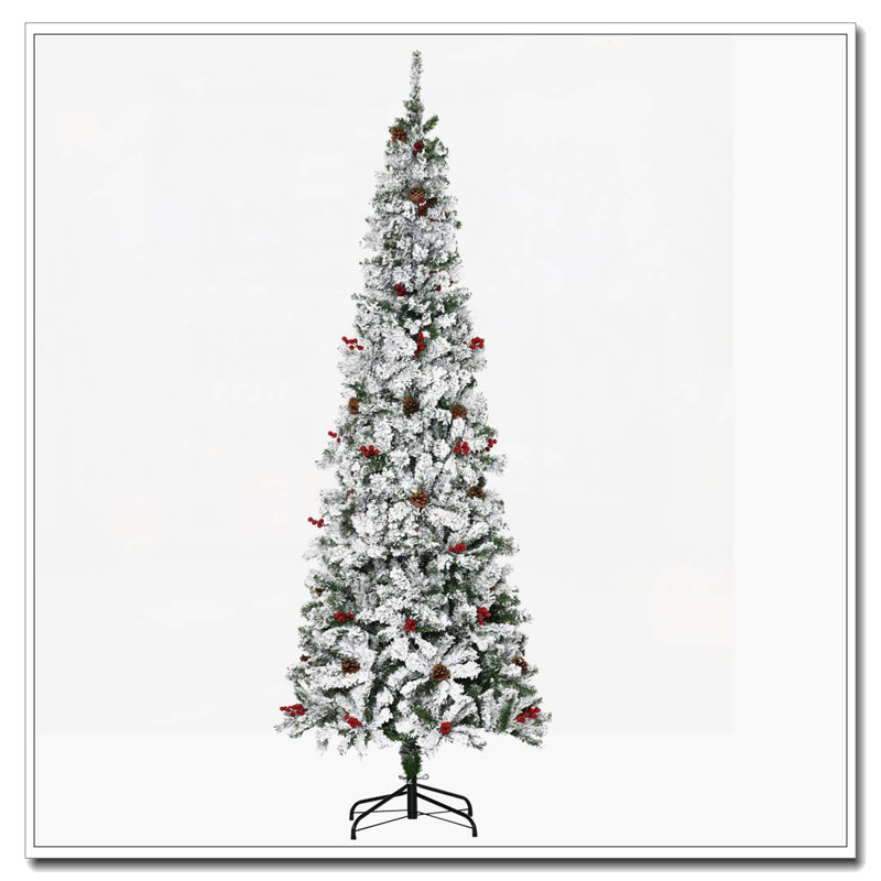 Arbre de Noël artificiel enneigé 7,5 pi