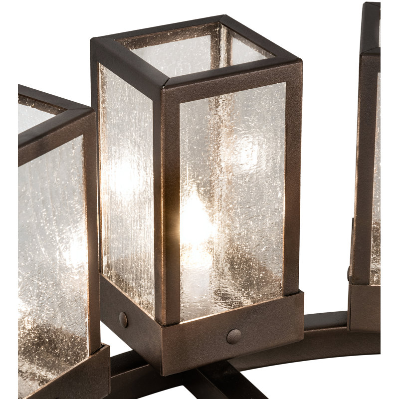12 - Light Dimmable Wagon Wheel Chandelier