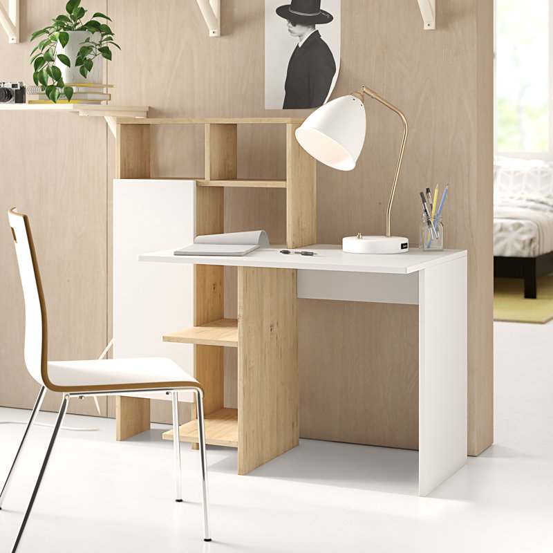 Buckwalter Desk, Oak/White