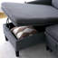 Canapé modulaire à méridienne réversible en L avec rangement - Coton-lin, gris foncé, prêt pour le bureau et un appartement-858333773