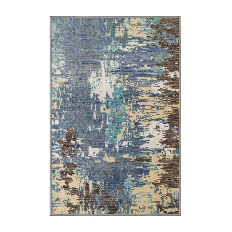 Tapis abstrait moderne 5086, Rectangle 7 pi x 9 pi