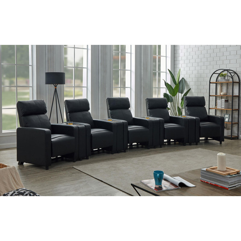 Ensemble de salon inclinable capitonné Batya