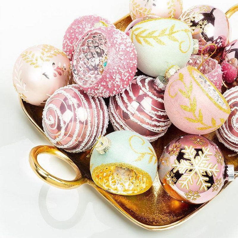 Ornement boule réfléchissante scintillante