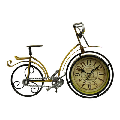 Analogue Metal Mechanical Tabletop Clock in