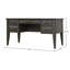 Tatum 60" Wide 5-Drawer Writing Desk, Mahogany