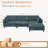 L-Shaped Sectional with Reversible Ottoman -1786205736