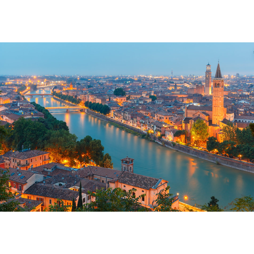 Skyline von Verona - Druck