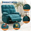Fauteuil inclinable à bascule surdimensionné avec chaleur et massage - pivotant, inclinable et relaxant